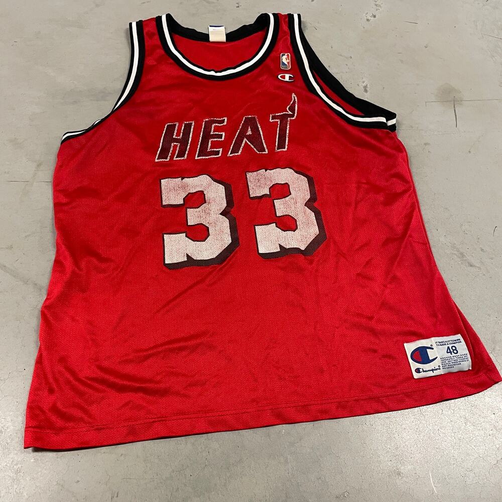 90s champion Alonzo Mourning Miami heat jersey
